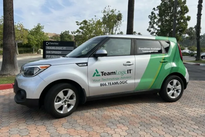 TLIT wrapped Car