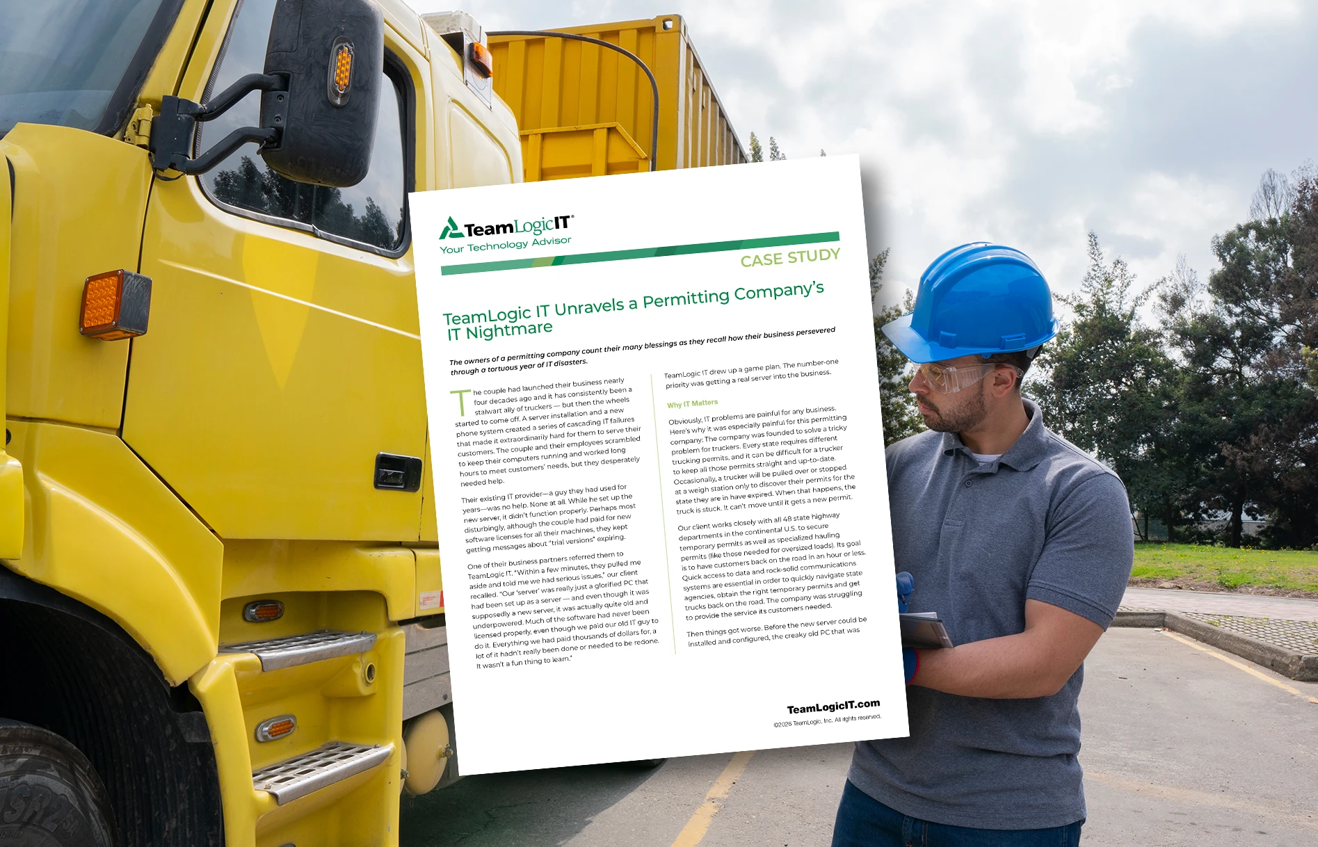 Case Study - TeamLogic IT Unravels a Permitting Company’s IT Nightmare Item