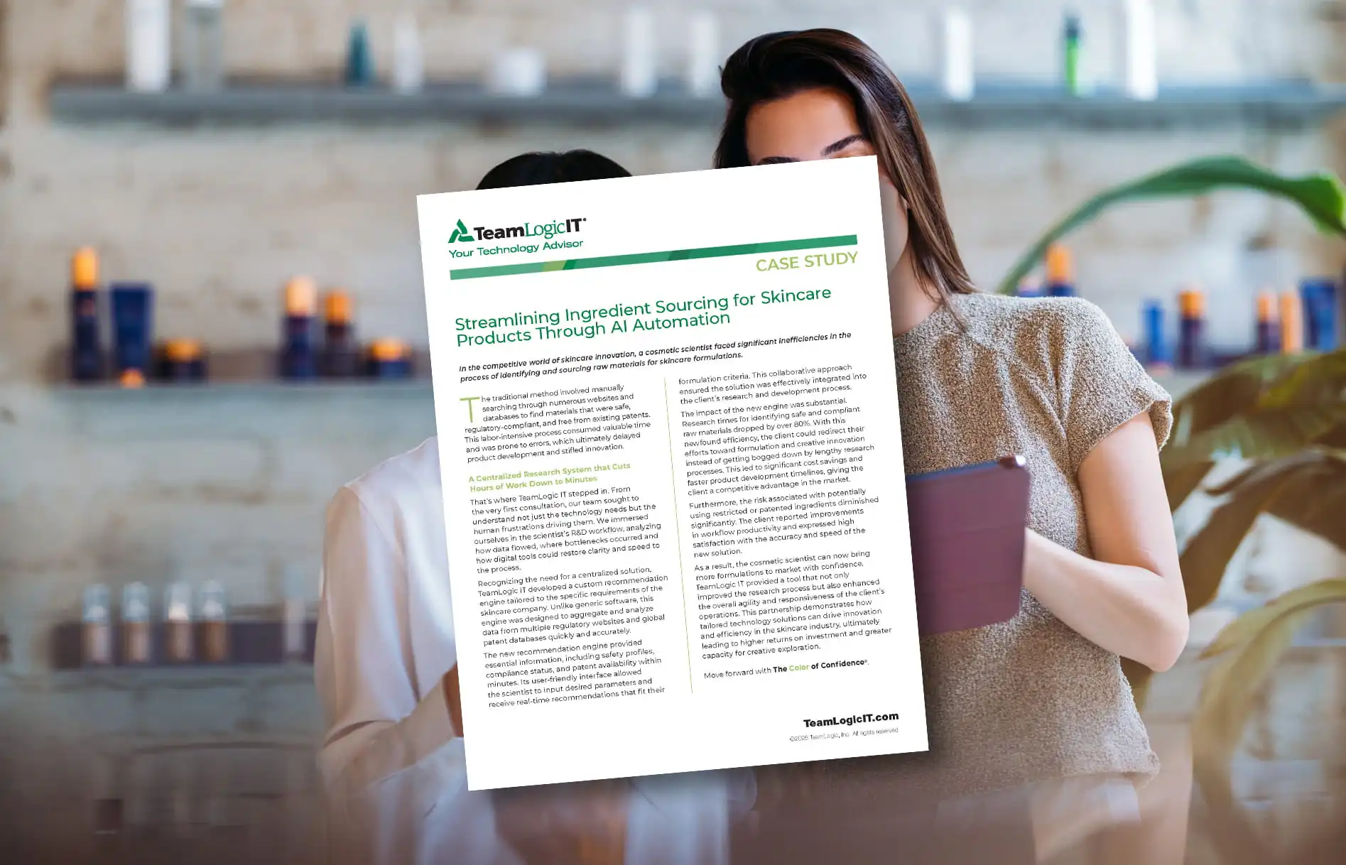 Streamlining Ingredient Sourcing for Skincare Products Through AI Automation Detail