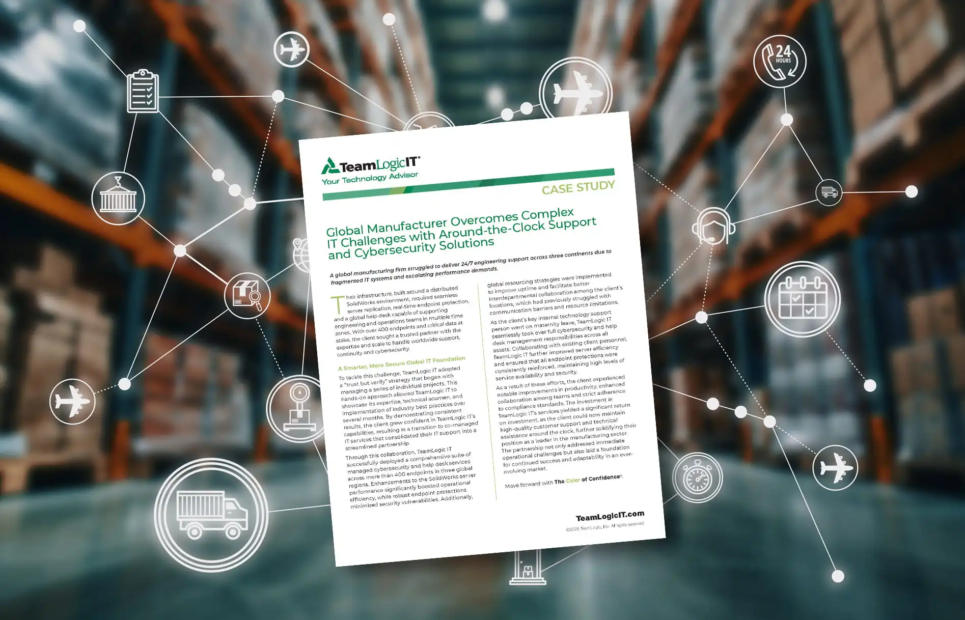 Global Manufacturer Overcomes Challenges with Support and Cybersecurity Solutions Item