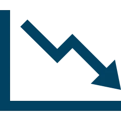 Downward Chart Icon - IT Costs
