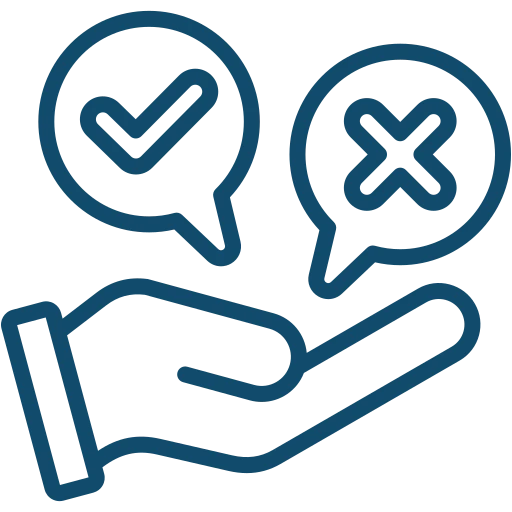 Hand Yes/No Icon - Decision