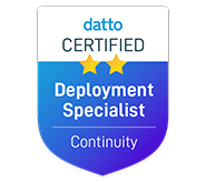 Datto Certified Deployment Specialist (DCDS) in Datto Continuity